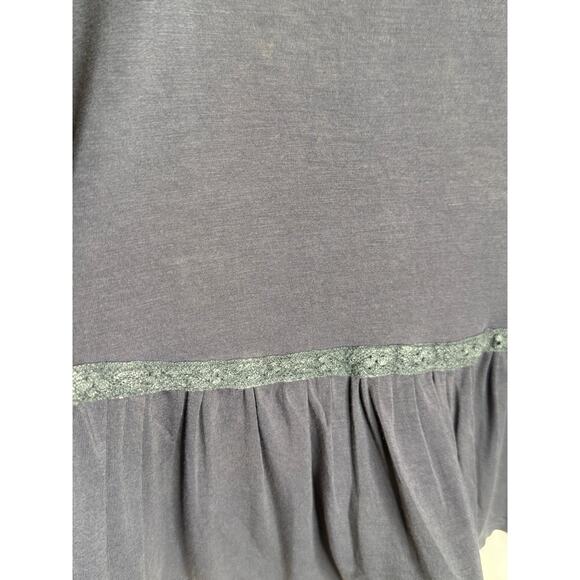 Pol Gray Embroidered 3/4 Sleeve Top S - Picture 5 of 5